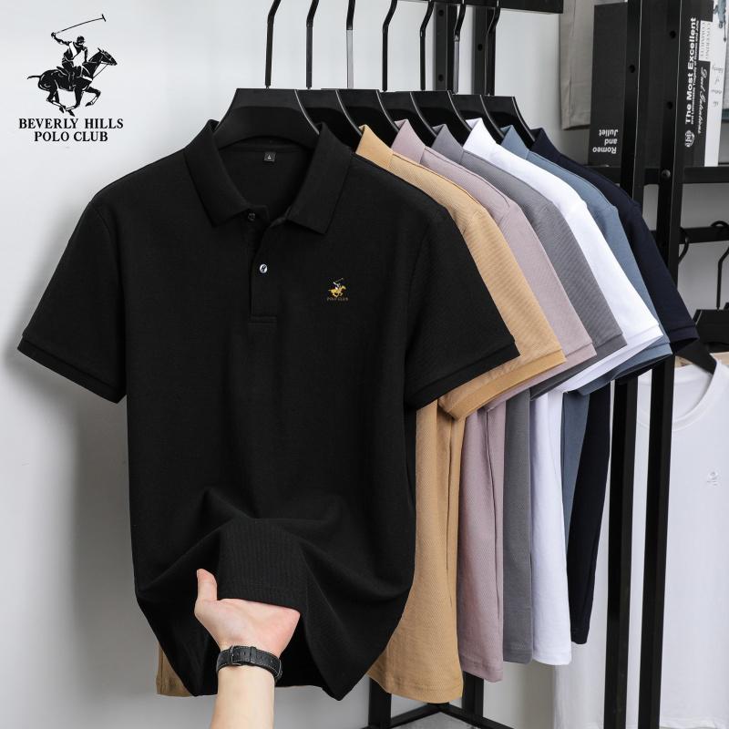 

POLO CLUB 2025 Summer Cotton Men s Large Size Lapel Business Casual Polo Shirt Brand Embroidery Polo Shirt S