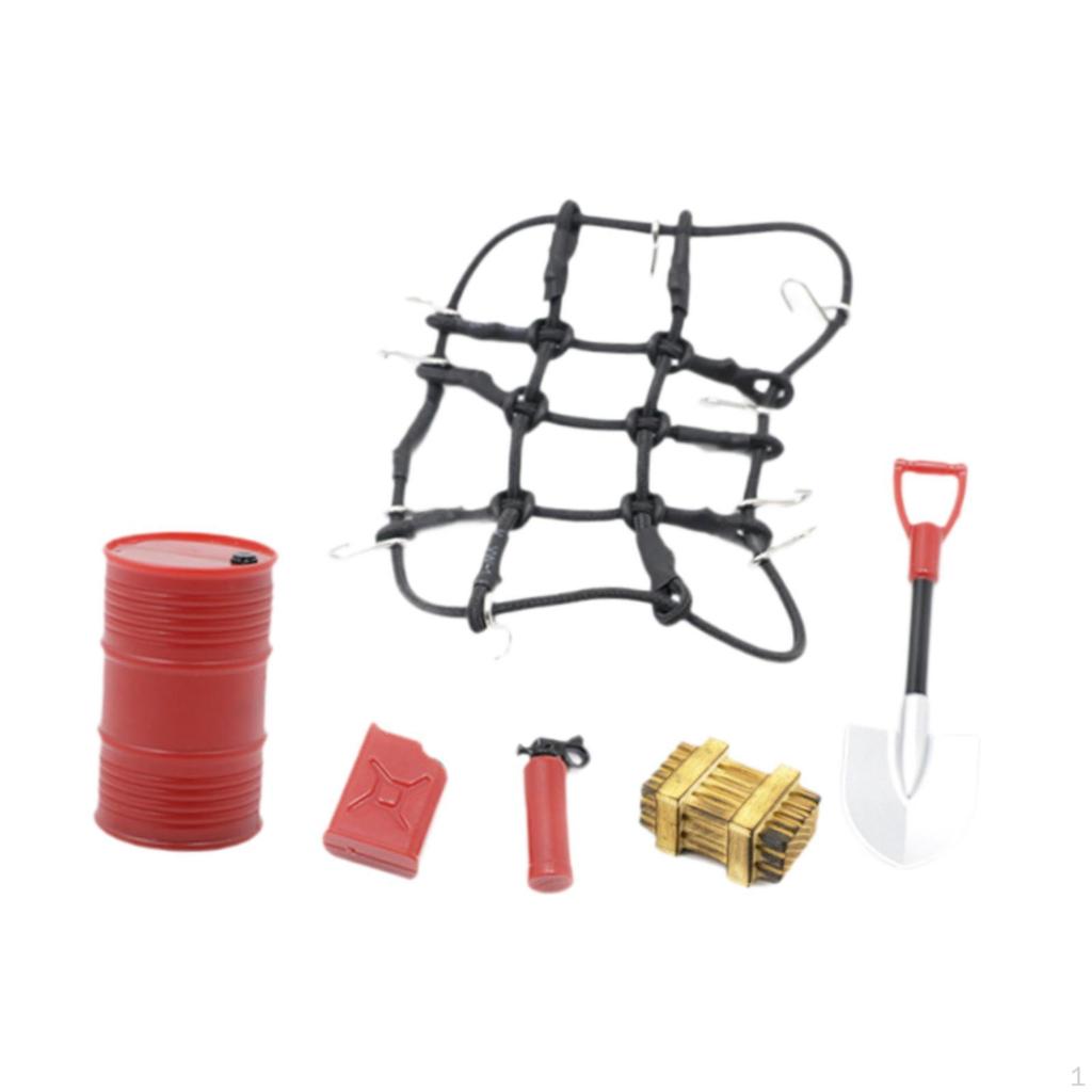 6 sztuk RC Car Roof Decoration Fire Gaśnica Zastępcza Profesjonalna Część Pojazdu Zbiornik