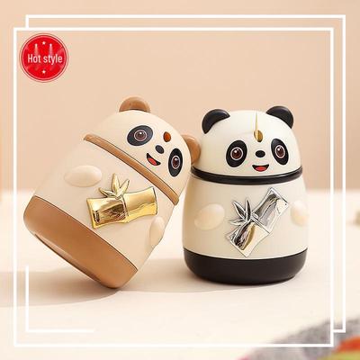 Luxuriöser Panda-Zahnstocherhalter - Niedliches und kreatives dekoratives Glas für das Wohnzimmer.