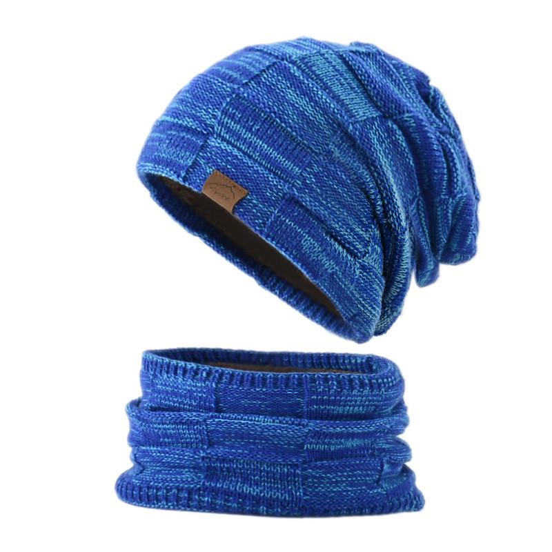 Knitted Hat And Scarf Set For Winter Warmth With Windproof Neck Protection For Casual And Fashion Use