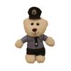 Boutique Internet Celebrity Police Bear Plush Toy Traffic Police Bear Small Pendant Keychain Doll Uniform Teddy Bear Pendant