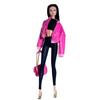 30cm European Fashion Supermodel Doll Clothes 1/6 Luxury Pink Temperament Leather Jacket+pant Sweet Dress Daily Dress Up Clothes