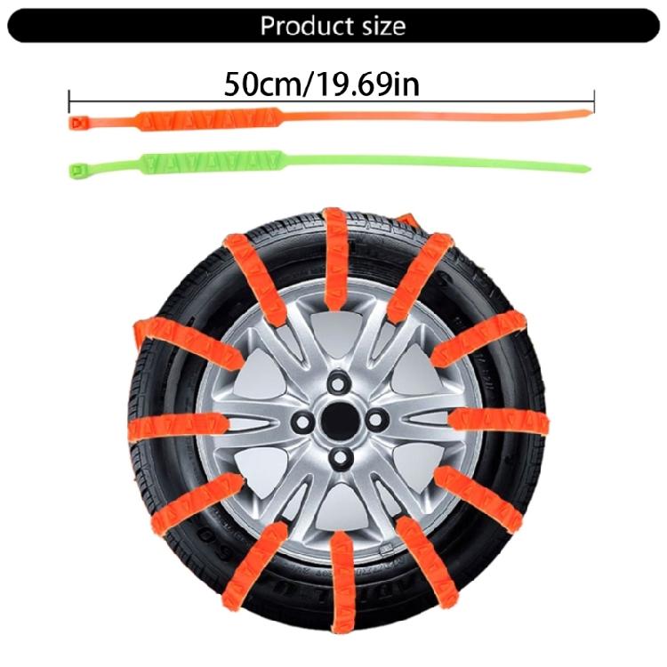 10pcs Anti Skid Cable Tie Universal Adjustable Chains Snow Chains for Motorcycles Scooter Emergency Tire Wheel Cable