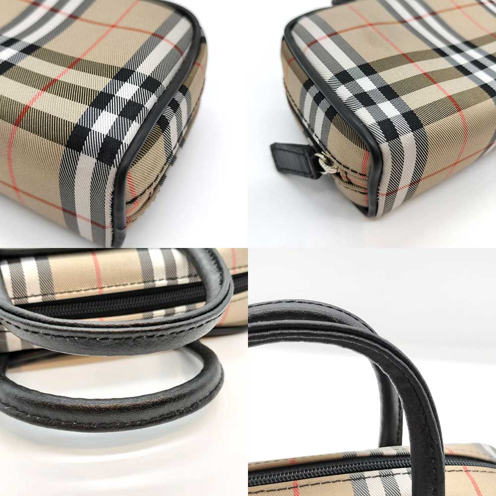 Used BURBERRY Nova CheckPouch canvas Women