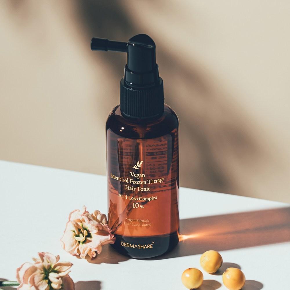 Dermashare Vegan Hair Loss Functional Menthol Frozen Therapy Hypoallergenic Hair Tonic, 80ml, 2 Pieces