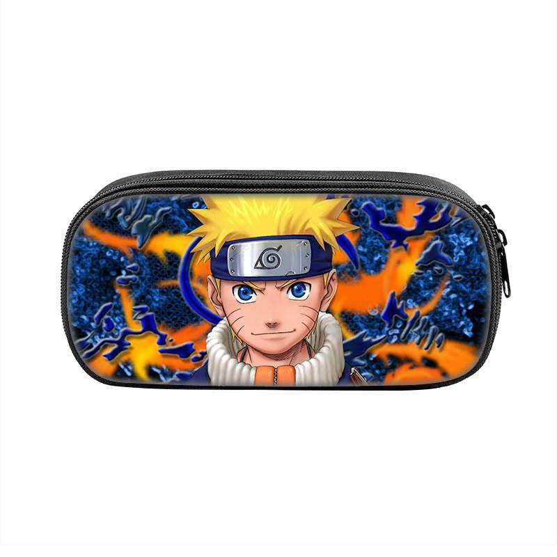 Hokage Naruto Creative Zipper Pencil Pouch With Durable Nylon Material For Office And School Use