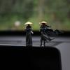 Mini Chinesische Schwertkämpfer Figur Exquisites Antikes Auto Statue Ornament Cartoon Schwertkämpfer Miniaturen Innendekor