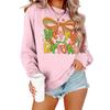 Women's Loose Comfortable Casual Fashionable Character Printing Round Neck Long Sleeved Sweatshirt