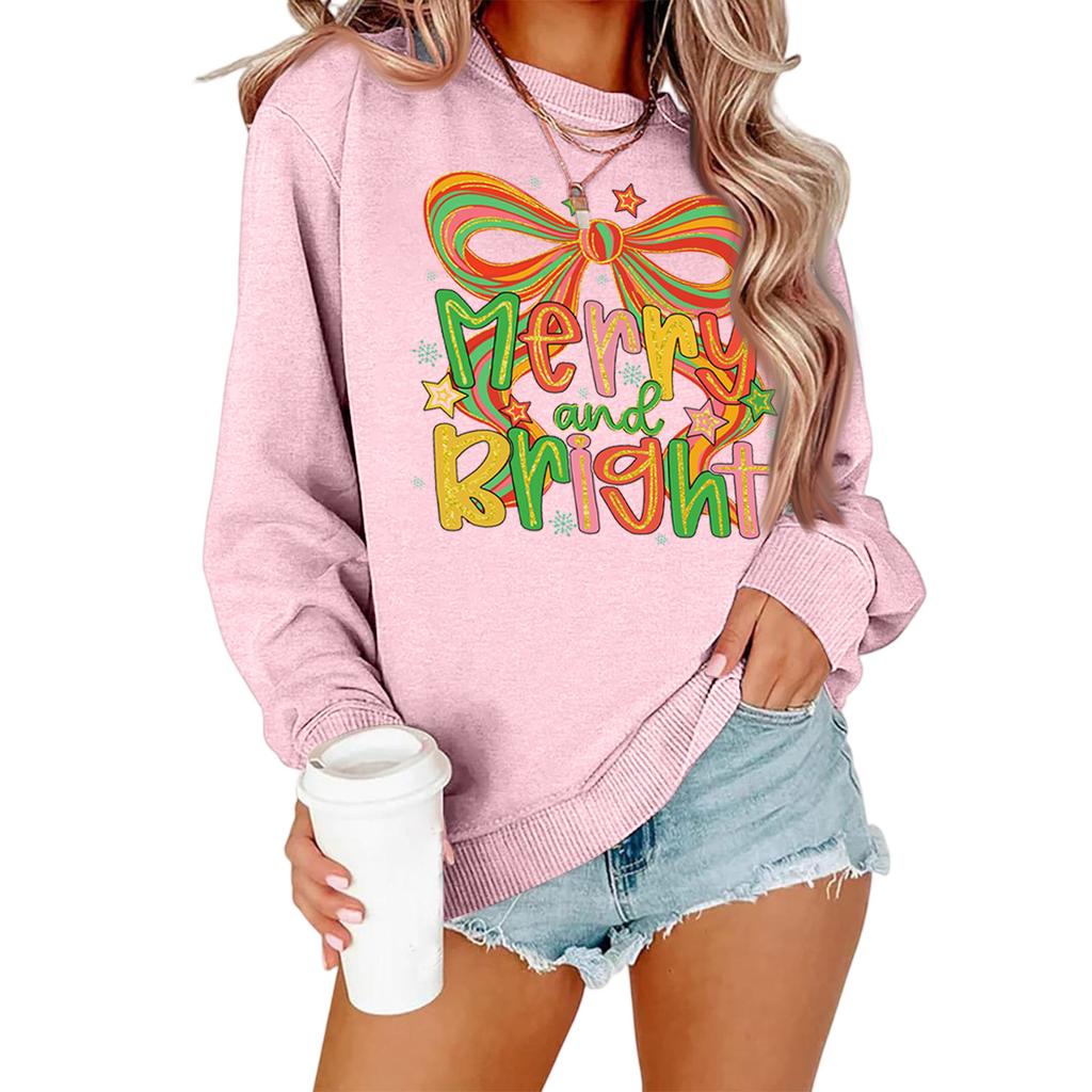Women's Loose Comfortable Casual Fashionable Character Printing Round Neck Long Sleeved Sweatshirt