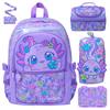 Smiggle Backpack for Kids Grades 1-6 Lightweight Breathable Ergonomic Pink School Bag with Multiple Pockets