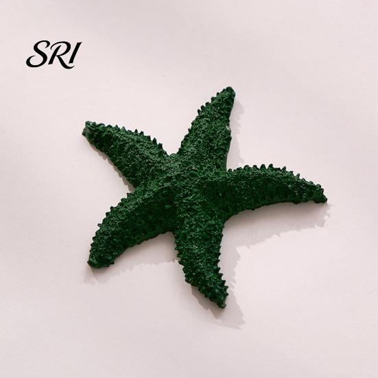Party Decoration Supplies Starfish Figurine Resin Aquarium Realistic Artificial Waterproof Ornaments Ornament for Fish Tank Home Nautical Decor
