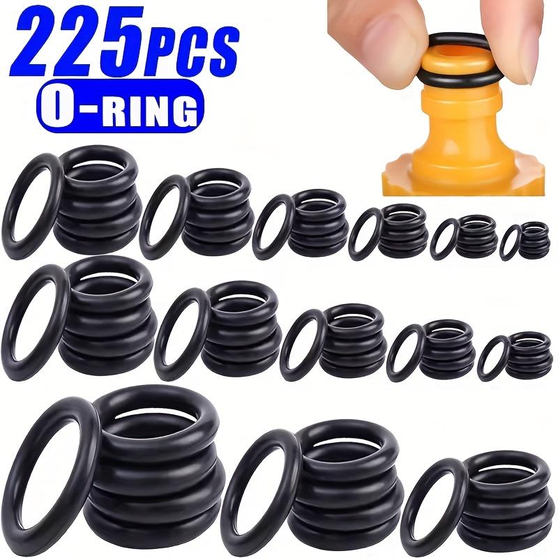450/225pcs O-Ring Kit Durable Rubber Seals for Automotive & Machinery Ideal for Plumbing Oil Water Resistant O-Ring Kit