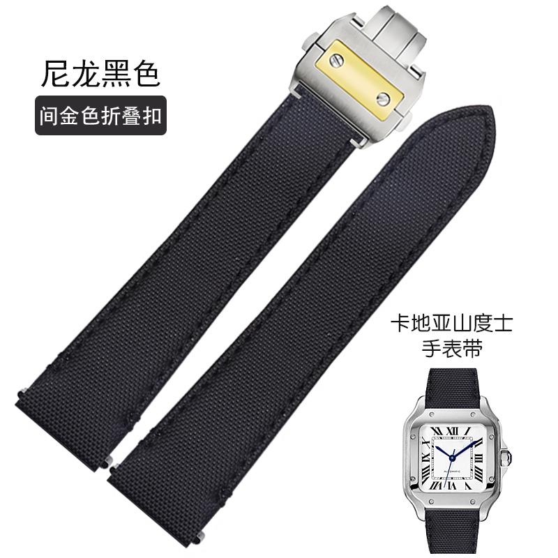 Cinturino per orologio in pelle di mucca di alta qualità Per Cartier Santos WSSA0010 WSSA0018 uomo donna Rilascio rapido Braccialetto in vera pelle 19mm 21mm