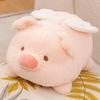 Cute angel pig plush toy long female sleeping throw pillow lying pig doll large rag doll pinch legs