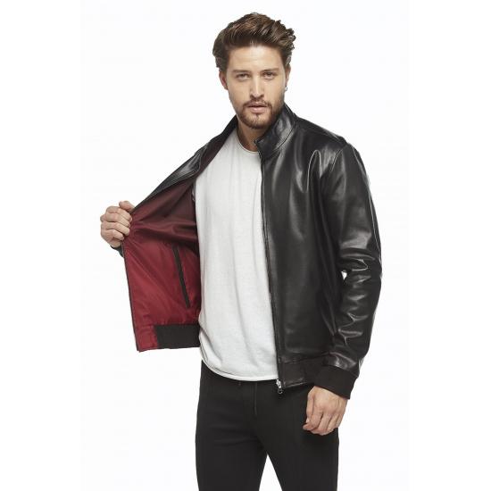 

Мужские куртки Мужской студенческий стиль Двусторонняя черная подкладка Свободная посадка