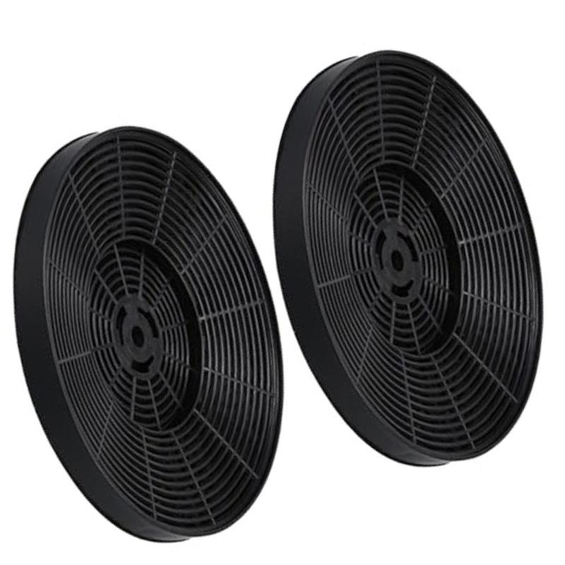 2 Pièces Filtres à Charbon Actif Filtres de Hotte Pour CCA52WH Pour CHA15 Hotte de Cuisson Filtres d'Extracteur de Cuisine Ronds 175mm