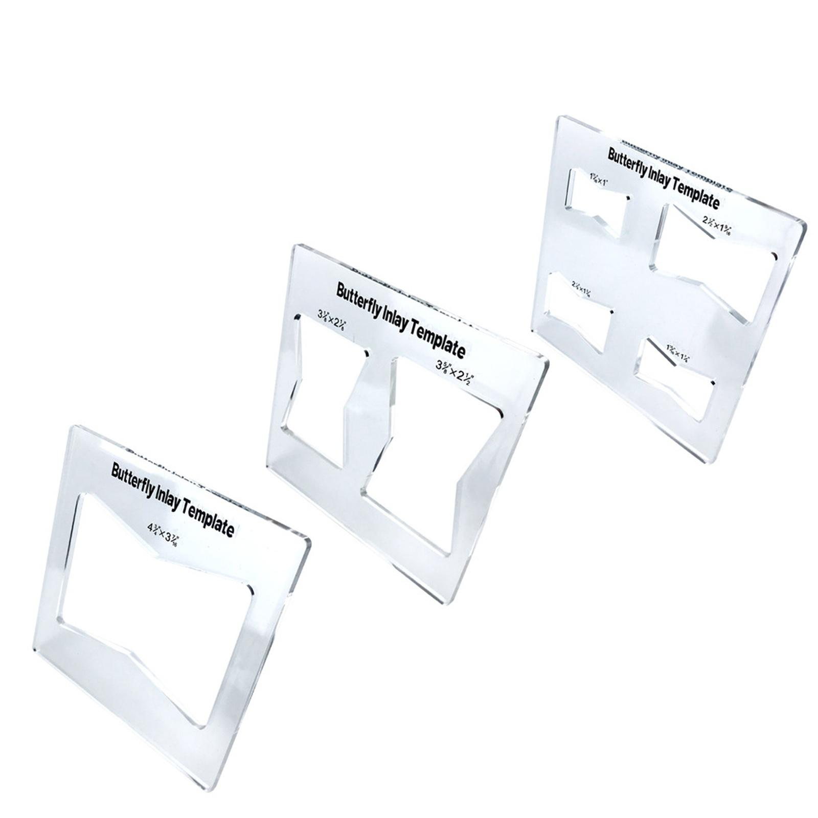 

Butterfly Key Inlay Template Set Router Slotting Auxiliary Tool Slot Cutting Wood Bow Tie PERFECT Bow Tie Joint Woodworking Tool One Size