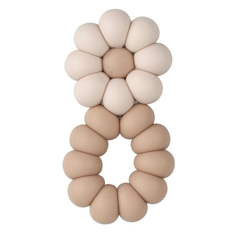 

Baby Infants Rattle Chewable Nursing Biting Chewing Newborn Teething Molar Toy Flower Shaped Silicone Beads Teething Toy