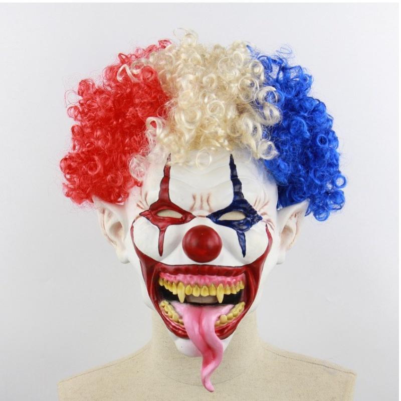 Explosive Head Clown Latex Mask For Halloween Horror Escape Room Haunted House