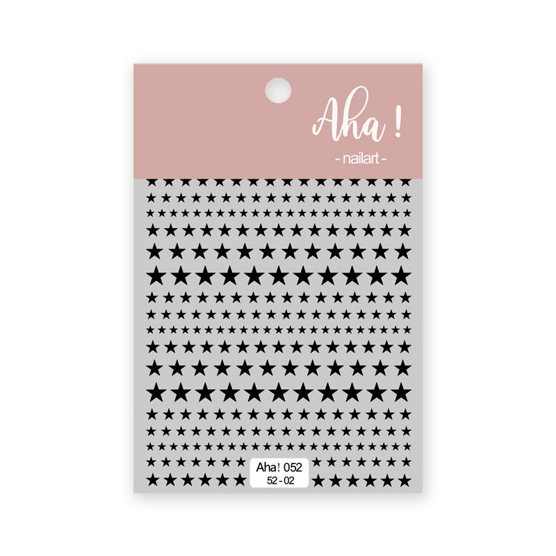Black White Star 3D Nail Art Sticker Y2K Pentagram Self-Adhesive Decals Laser Shiny Glitters Starlight Manicure Ornaments Slider