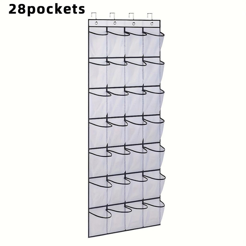 28/24/14 Grids Shoes Storage Rack Wall Mounted Underwear Bra Organizer Bags Door Back Sundries Display Holder Hanger