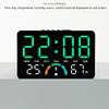 Wall-mounted Electronic Wall Clock Multi-functional Temperature Digital LED Clocks Calendar Date Display Table Clock for Bedroom