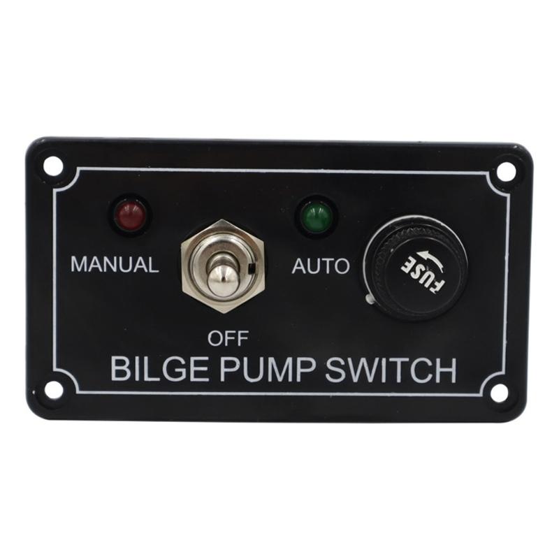 12V 5A Push Button Control Panel with Light 3 Position Controller for Marine Automotive Camping Equipment Outdoor Use