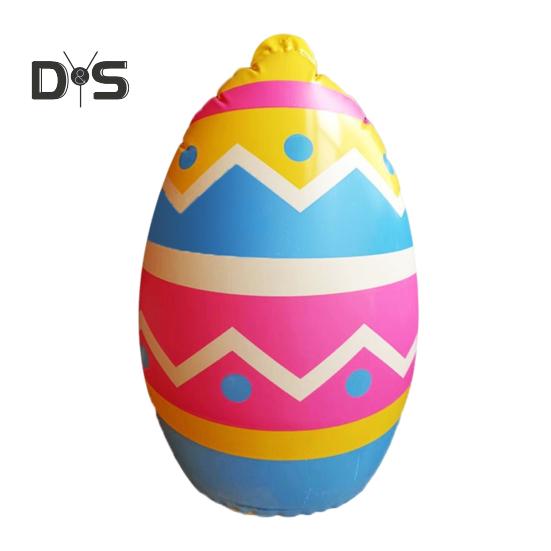 16" nafukovací dekorace na velikonoční vajíčka Velké barevné ozdoby na vajíčka z PVC na zahradu, trávník, jarní párty, vnitřní venkovní dekorace