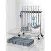 Mobile Stainless Steel Multi-Tool & Mop Holder with Sink