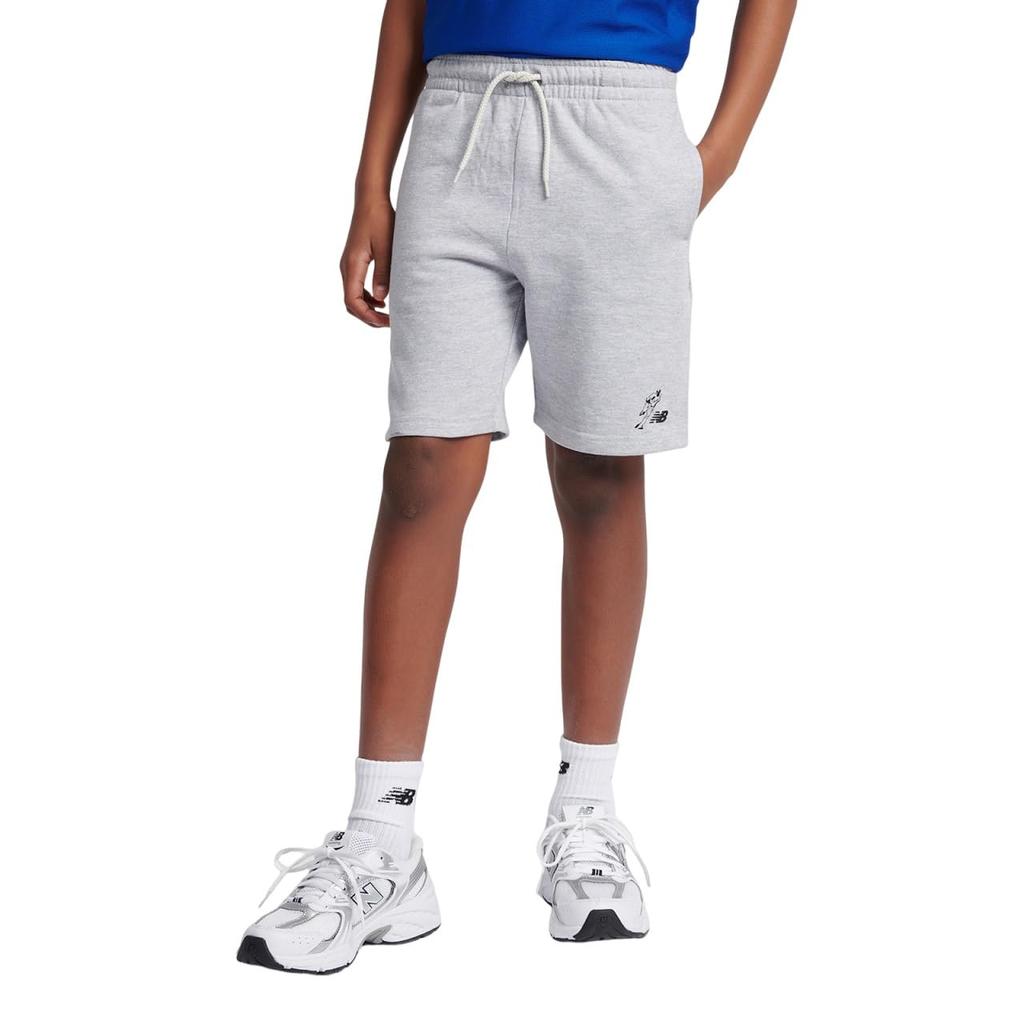 New Balance Shorts Shohei Otani Junior Graphic French Terry Shorts Always on Logo Boys AGT 120 (LAKB0353) (Ash Heather)