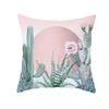 Exotic Plants And Floral Pattern Double-Sided Printed Pillow Cover Short Plush Suitable Living Room Bedrooms Throw Cushion Cover