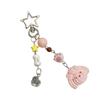 Resin Puppy Bead Pendant Keychain Trendy Earphone Case Charm Accessory Fashionable Phone Chain for Women and Girls