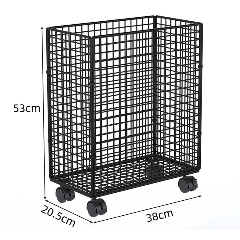 Range-tapis De Yoga Sur Roulettes – Support Métal Noir, Ajustable, 200 Lb