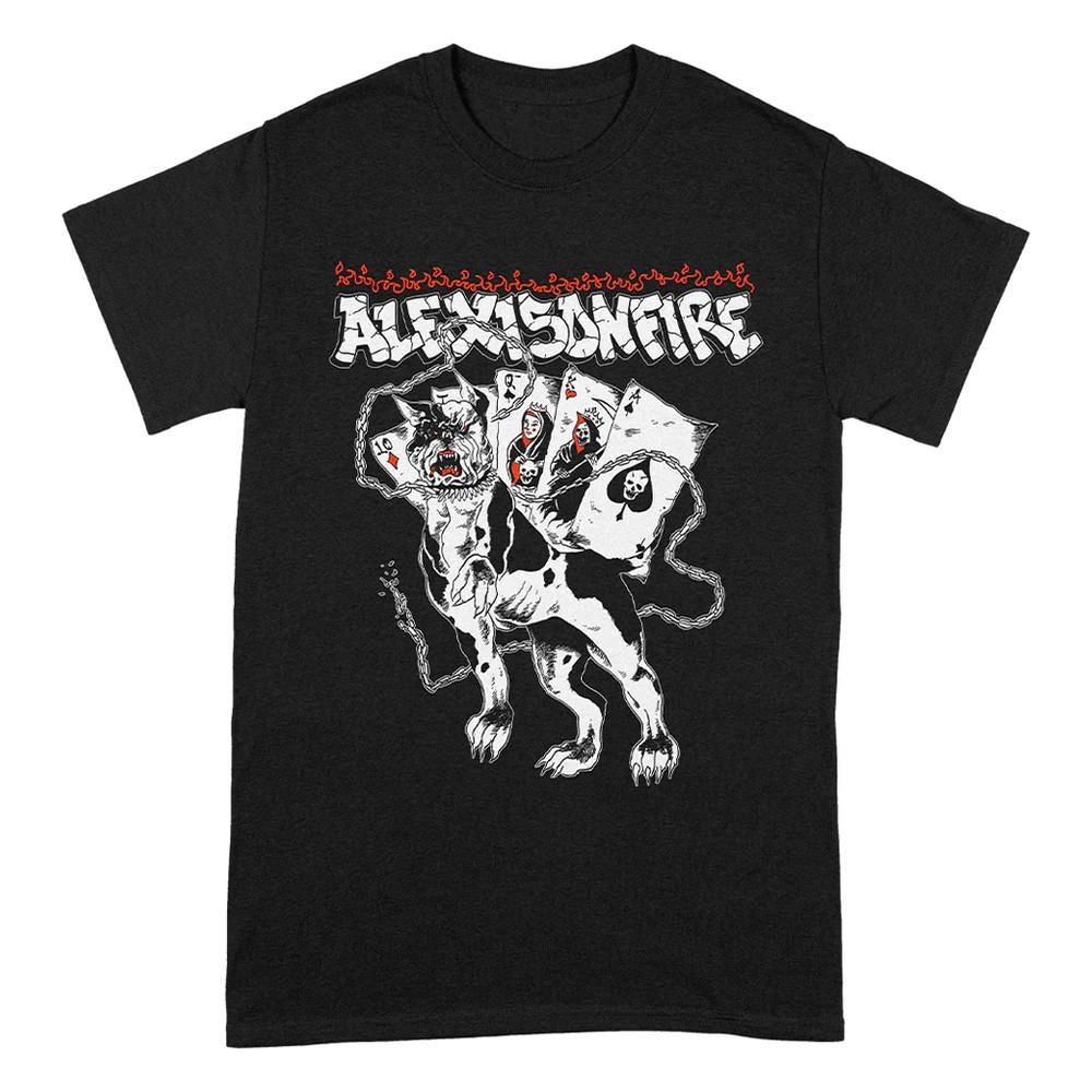 Vtg Alexisonfire Dog Chain Cotton Black All Size Unisex Shirt TT289 Unisex T-Shirt M