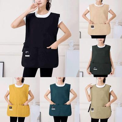 Waterproof Fashion Vest Apron Breathable Anti Dirty Sleeved Apron Multipurpose Coffee House Uniform Cleaning Accessories