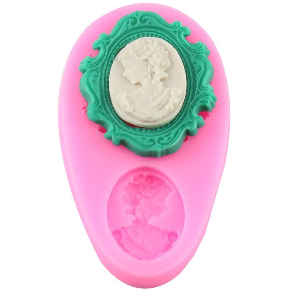 Silicone Molds Mirror Fondant Cake Decorating Tools Frame Chocolate Candy Moulds Kitchen Accessory