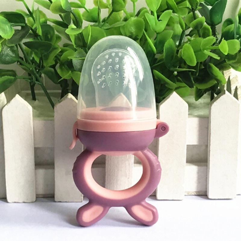 Baby Teether Silicone Pacifier Fruit Feeder Food Nibbler Feeder Soother Nipple