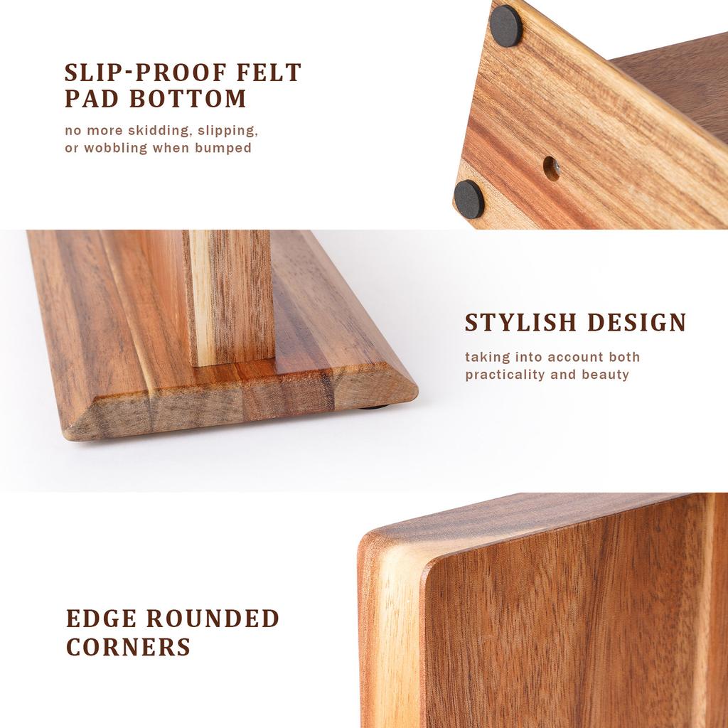 Magnetic Tool Holder Double-sided Magnetic Kitchen Knife Holder Wooden Tool Rack No Punching Tool Storage Rack