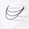 Hematite Magnetic Necklace for Stainless with String Tag [Barzaz] Women, Steel, 40cm, Black,