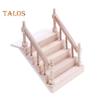 Schody do domku dla lalek Miniaturowe drewniane meble Poręcz schody 1:12 Skala Miniaturowe Schody do Domku dla Lalek DIY Mikro-krajobrazowe Akcesoria