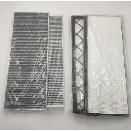 Per Tesla Model Y Juniper 2025-2020 2026 4 Pezzi Filtro Abitacolo HEPA Filtro Ingresso Sostituzione con Accessori al Carbone Attivo