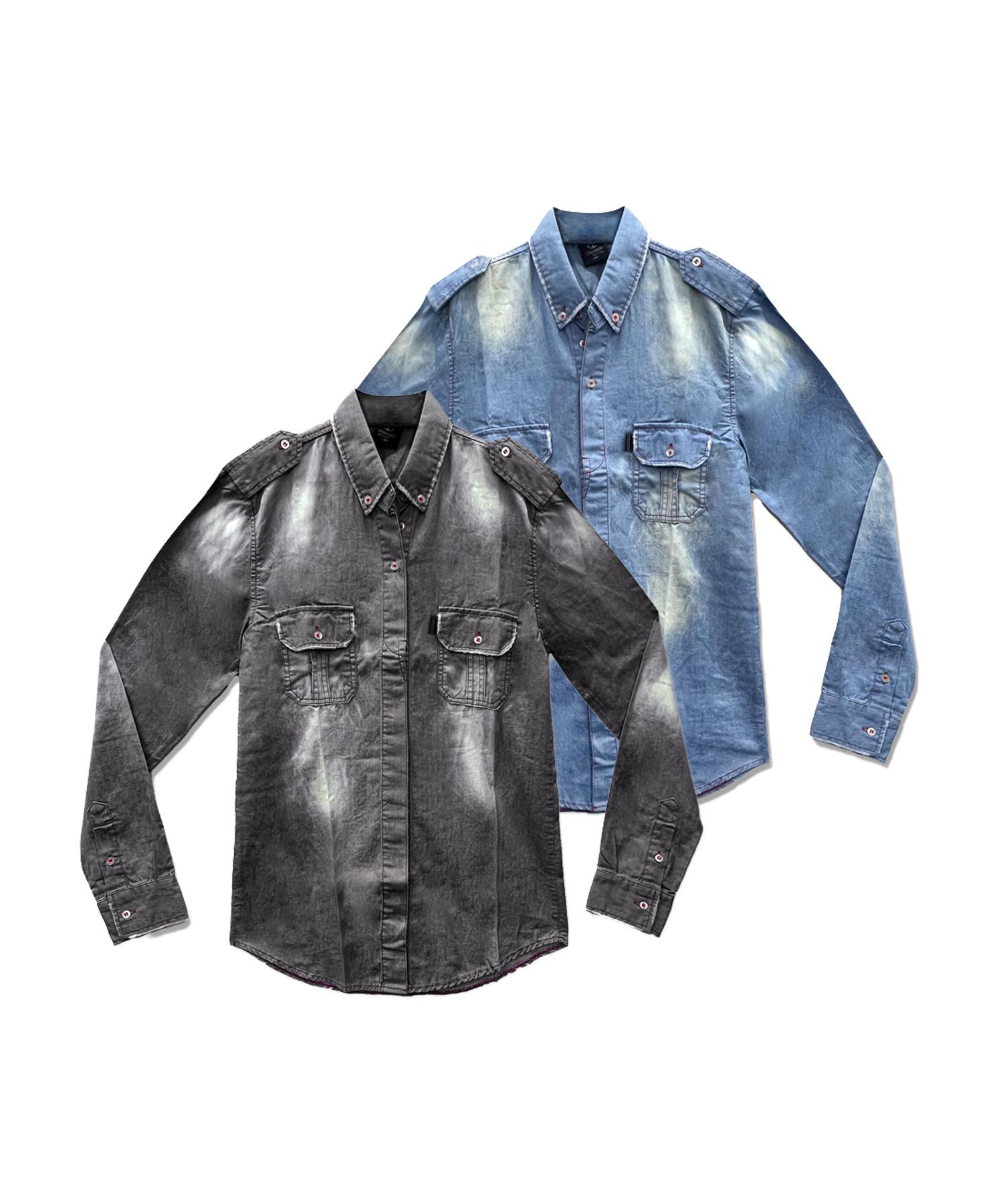 Superlative S/P Stitch Point Denim Button Shirt (Tak9-0Sp) Denim/L