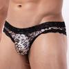 Lenjerie confortabilă pentru bărbați Hollow Out Leopard Low Rise