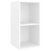 TV Wall Cabinets Set of 4 White Engineered Wood