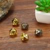 1 Piece 20 Sided Decider Golden/Bronze Metal Funny Dice Standard Board Game Acessorios