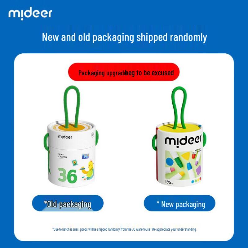 MiDeer Washable Silky Crayons with Replaceable Cores