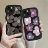 Flower Phone Case For iPhone 11 15 13 14 Pro Max 12 X XR XS 7 8 Plus 6S SE  15promax Silicone TPU Shockproof Cover Bumper