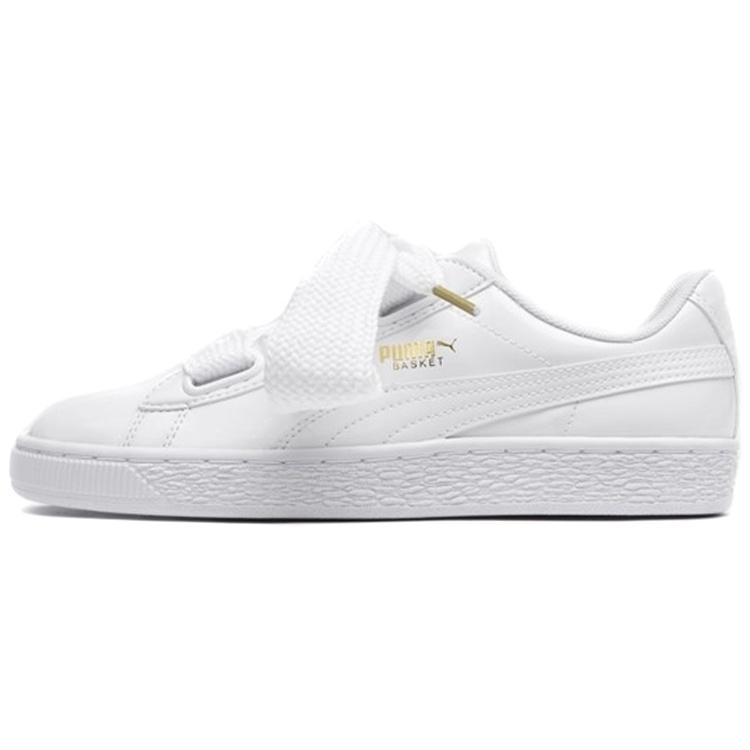 (WMNS) PUMA Basket Heart Patent  White  Women s 363073-02 EU 39