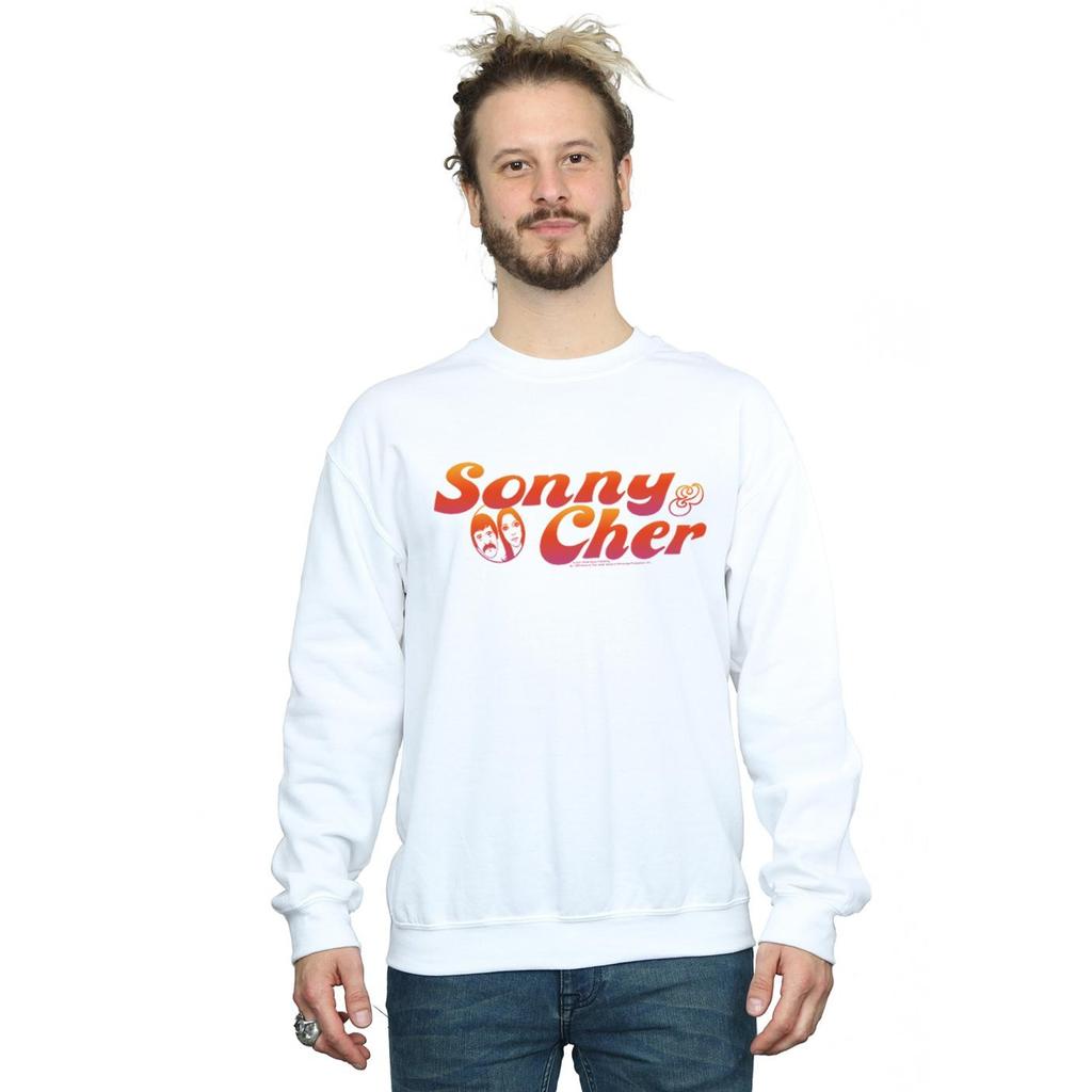 Sonny & Cher Mens Gradient Logo Sweatshirt