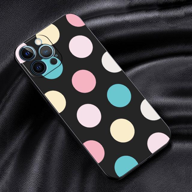 Smiley Face Stripes Case For Apple iPhone 14 13 11 12 Pro 7 XR X XS Max 8 Plus 6 6S SE 2022 13Pro Black Soft Phone Funda